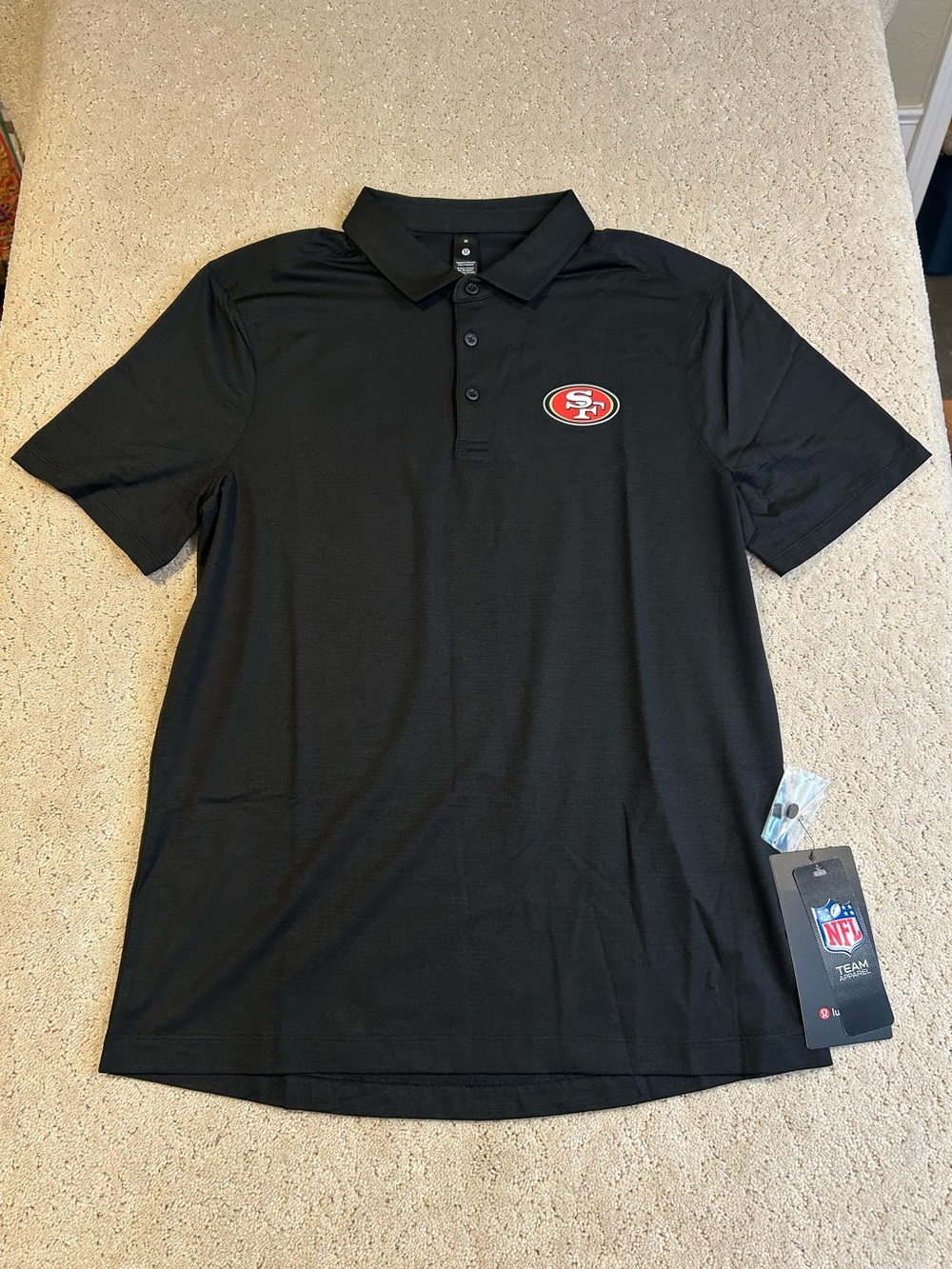NWT Lululemon Men's Evolution Polo Shirt Medium NFL 49ers
